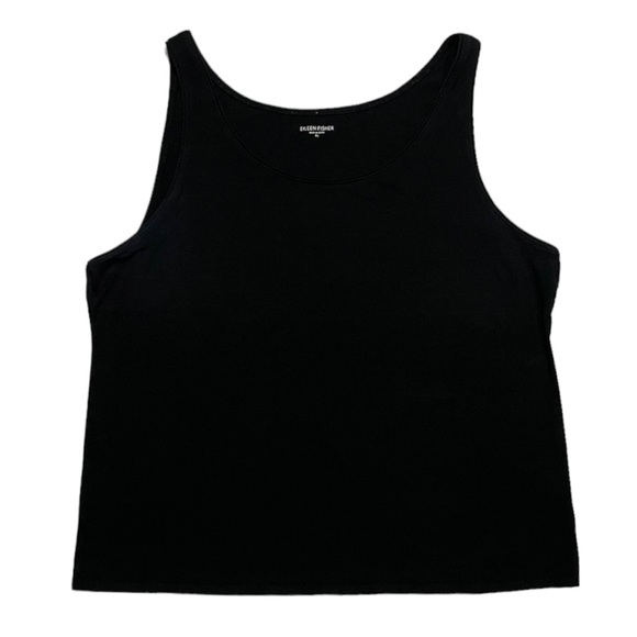 Eileen Fisher Tops - Eileen Fisher Black Tank Top Sleeveless Round Neck Size XL